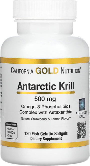 Antarctic Krill Oil, Ultra-High Omega-3 with Astaxanthin, Natural Stra