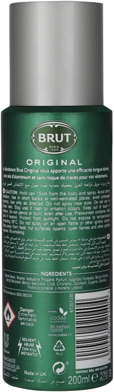 Brut Deo Spray 200Ml Original