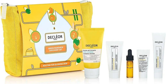 Decleor Green Mandarin Glowing Discovery Set (Neroli Cleansing Mousse 50Ml, Mand Scrub 15Ml, Serum 4Ml, Night 2.5Ml, Mandarin Sun Kissed Cream 15Ml)