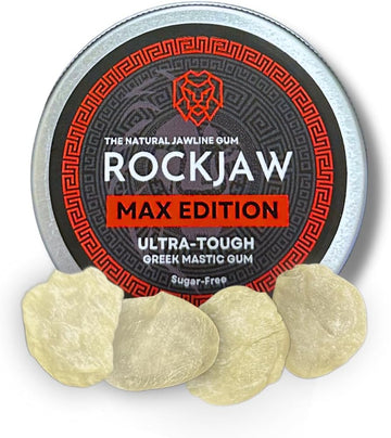Rockjaw® Max Edition | Premium Ultra-Tough Mastic Gum | Hand-Picked Crystals | Rechewable | 100% Natural | Sweetener-Free | Sugar-Free