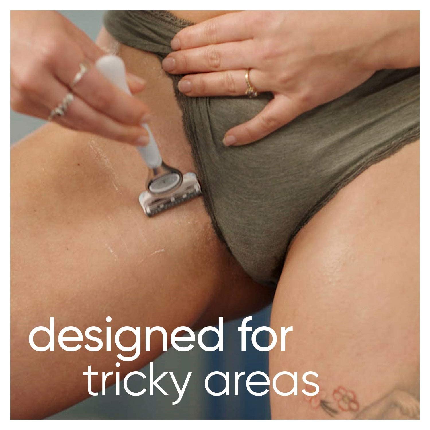 Gillette Venus Intimate Grooming Razors for Women, 1 Venus Razor Bikini Trimmer, 6 Razor Blade Refills : Beauty & Personal Care