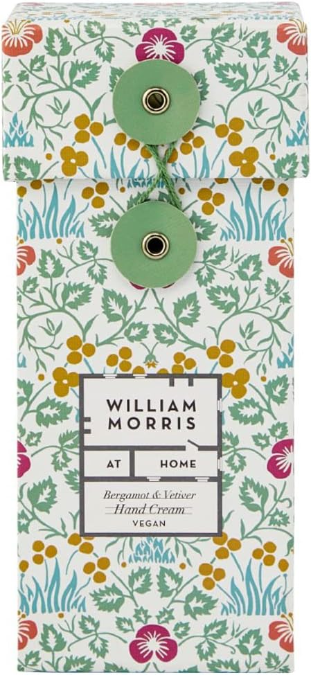 William Morris At Home Hand Cream 100Ml, Camelina Sativa Oil, She Butter, Hand Moisturiser, Travel Size, Vegan And Cruelty Friendly, Beauty Gift For Her, Sustainably Packaged