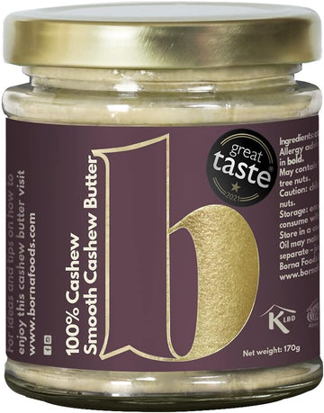 Borna Foods Cashew Butter (100% Pure Crunchy)-170 Gram