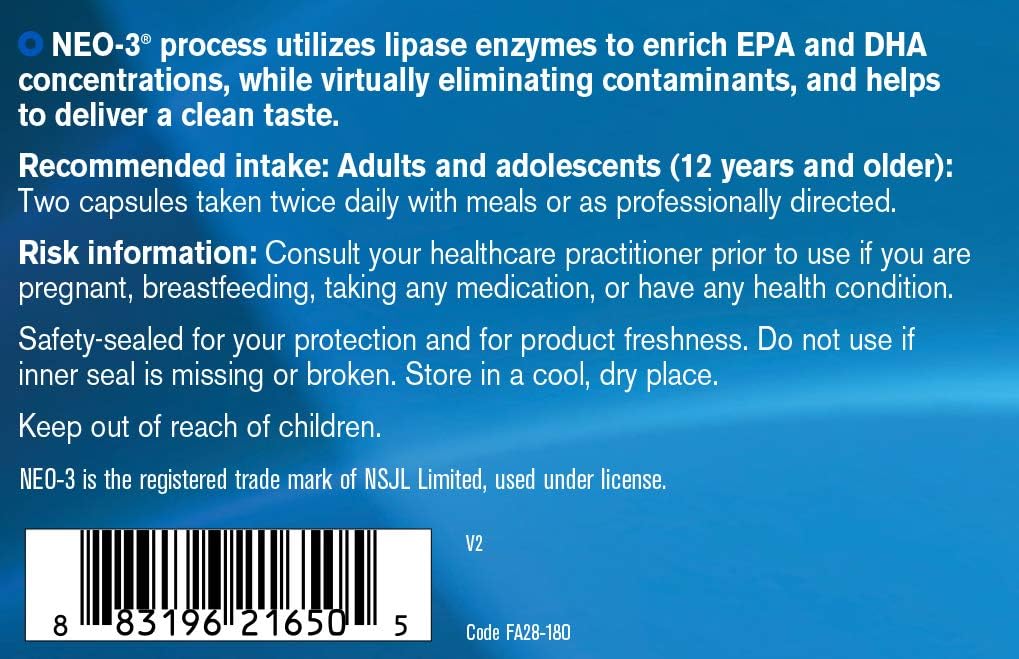 Pharmax Finest Pure Fish Oil Capsules | Supports Brain Function | 180 Capsules : Health & Household