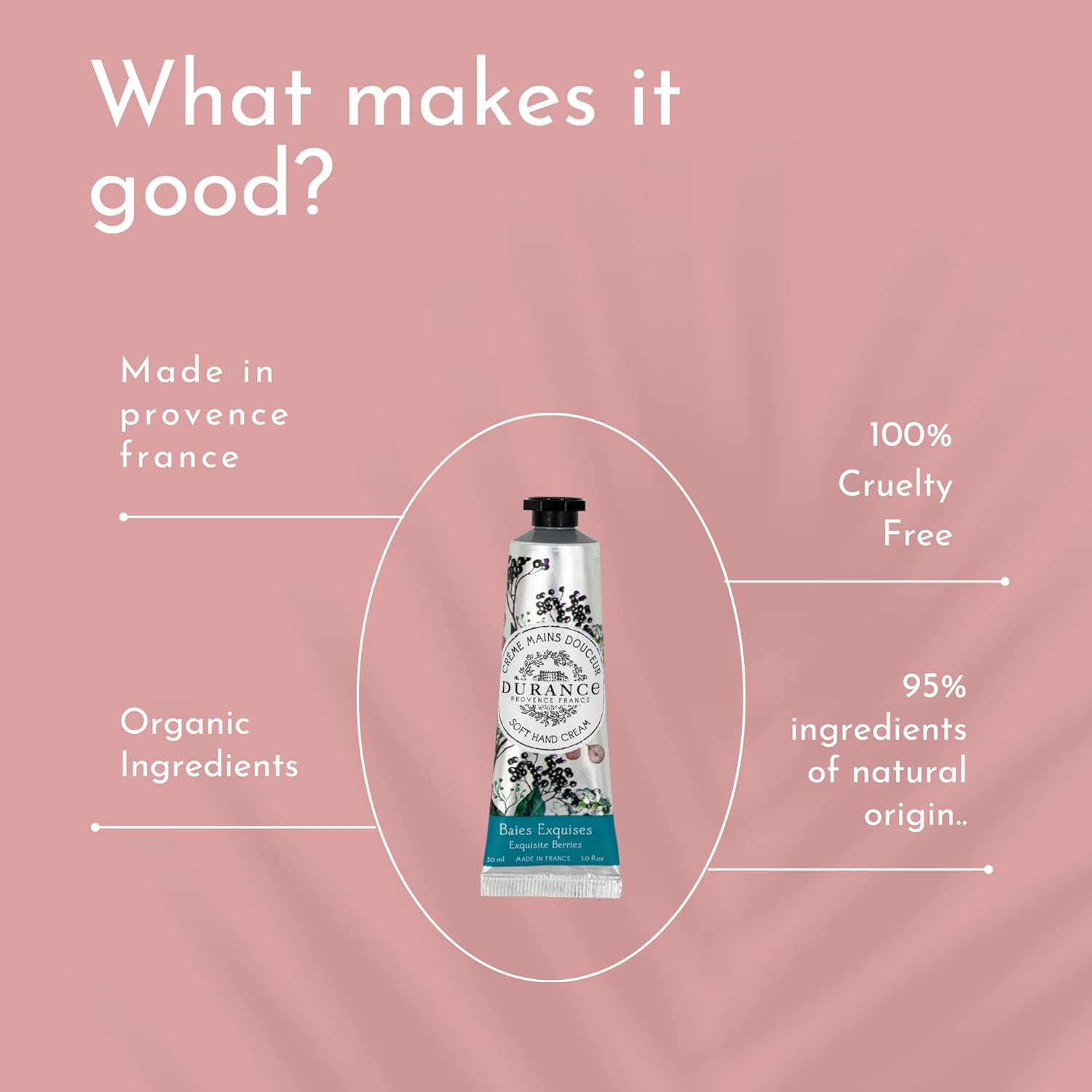 Durance Soft Hand Cream For Women (30ml) With Exquisite Berries Scent Enriched With Sweet Almond Oil | Women’s Moisturising Cream For All Skin Types : Amazon.co.uk: Beauty