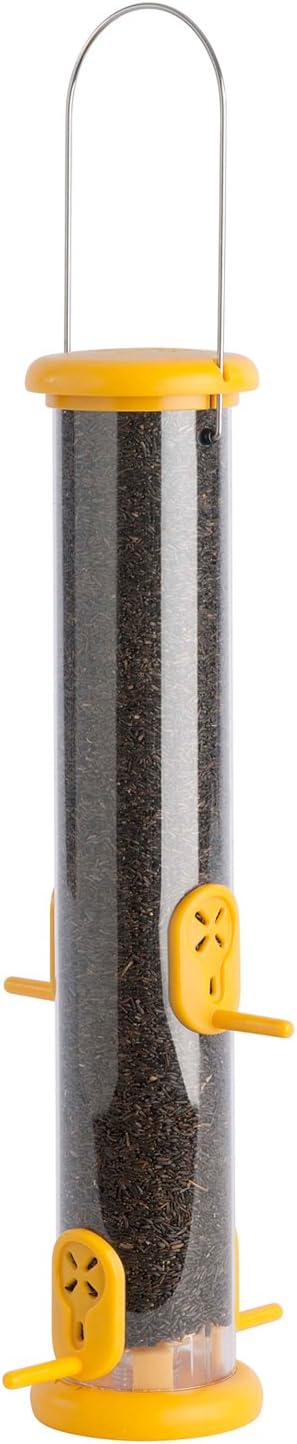 Ring-Pull To-N2Y Medium Bird Feeder For Niger Seeds - YellowTo-N2Y