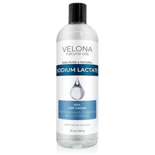Velona Sodium Lactate 60% - 16 Oz | Usp Grade Natural Preservative | For Soap Making & Lotions | Harder Bar Of Soap, Ph Regulator, Glycerin Substitute, Provides And Keep Moisture
