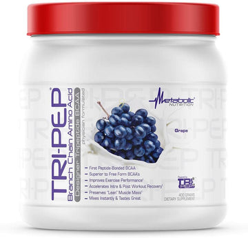 Metabolic Nutrition - Tripep - Tri-Peptide Branch Chain Amino Acid, Bcaa Powder, Pre Intra Post Workout Supplement, 400 Grams (40 Servings)