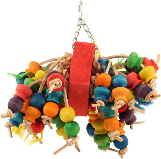 Northern Parrots Stuffed Slice Wooden Hanging Parrot Macaw Toy