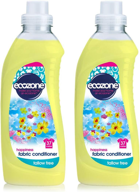 Ecozone Happiness Fabric Conditioner 1L (Pack Of 2)
