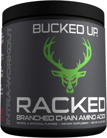 Bucked Up- Bcaa Racked Branch Chained Amino Acids | L-Carnitine, Acetyl L-Carnitine, Gbb | Post Workout Recovery, Protein Synthesis, Lean Muscle Bcaas That You Can Feel! 30 Servings (Watermelon)