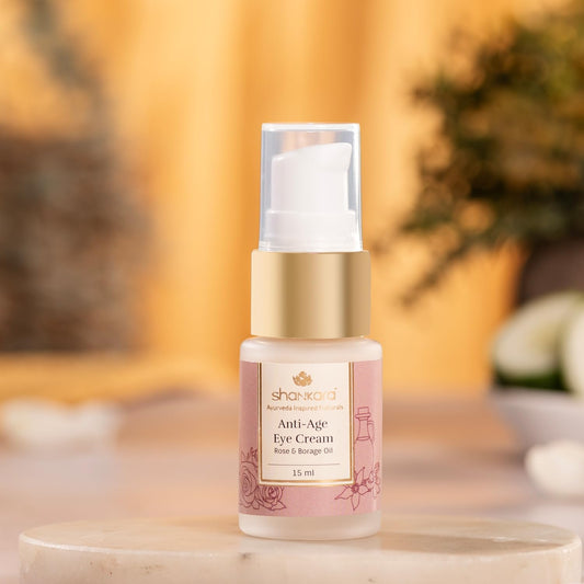 Shankara Anti-Age Eye Cream For Women And Men With Roses, Cucumber, Eye Bright, Hazelnut, And Jojoba Oil – Perfect Hydrating Eye Cream For Reducing Wrinkles And Dark Circles. (15Ml/1 Bottle)