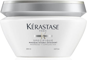 Kérastase Specifique, Hydrating & Smoothing Conditioning Hair Mask, For Oil-Prone & Sensitive Scalps, With Rhamnose & Complex Aox, Masque Hydra-Apaisant, 200Ml
