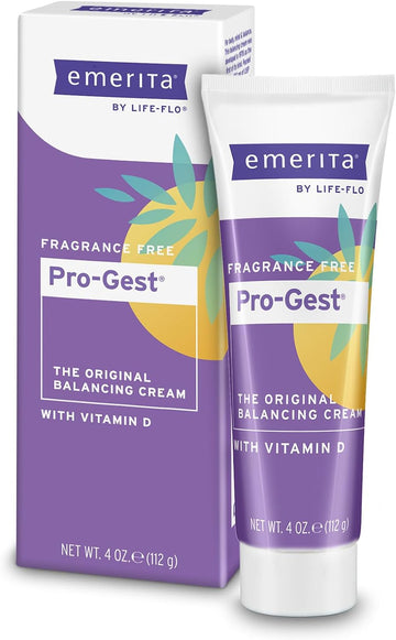 Emerita By Life-Flo Pro-Gest Cream With Vitamin D β Moisturizing Cream For Women β Paraben-Free Formula