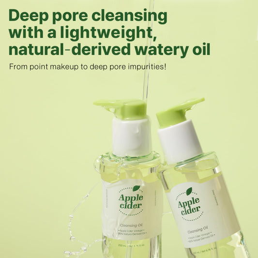 Ariul Apple Cider Cleansing Oil – Gentle & Purifying Makeup Remover With Apple Cider Vinegar, Hydrating & Pore Care, Korean Skin Care, 200Ml / 6.76 Fl. Oz