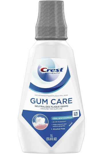 Crest Gum Care Mouthwash (Cool Wintergreen, 1 L/33.8 Fl Oz)