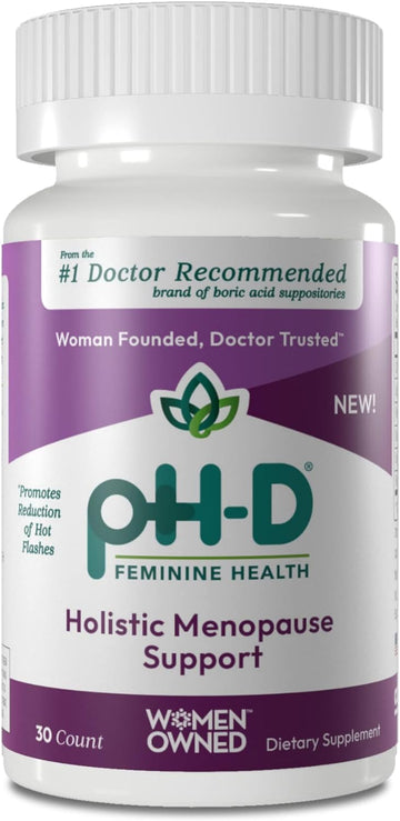 Ph-D Feminine Health - Holistic Menopause Support - Oral Supplement With Con-Cret Concentrated Creatine, Sage, Rhodiola, And Black Cohosh - 30 Count