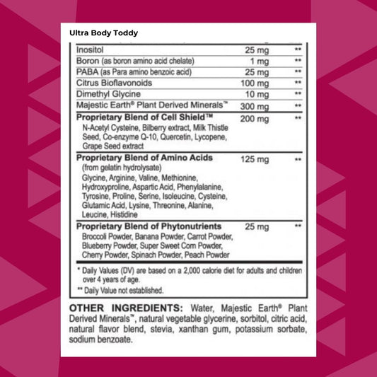 Youngevity Ultra Body Toddy - 100+ Nutrient Mega Multi-Vitamin Mineral Supplement For Men And Women - Enhanced Absorption - Phytonutrients - Amino Acids - (32 Fl Oz)