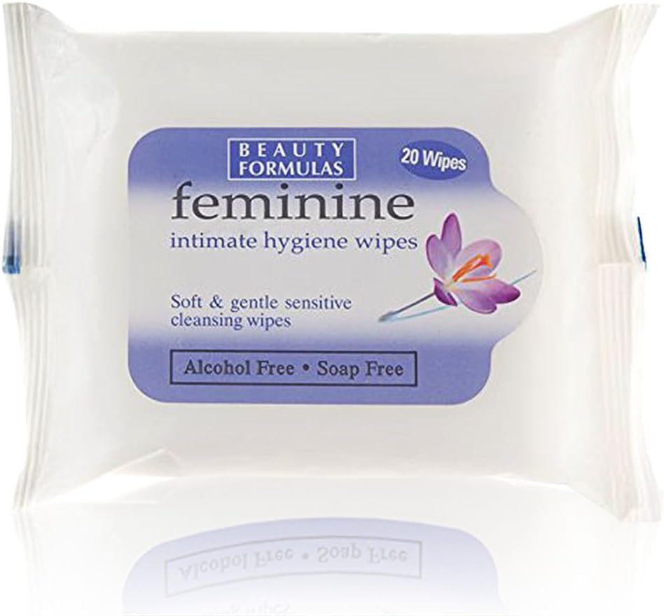 Feminine Intimate Hygiene Soft & Gentle Soap Free Wipes Six Pack
