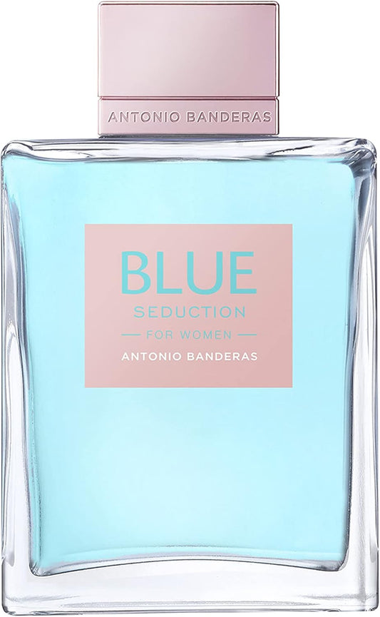 Banderas Perfumes - Blue Seduction Woman - Eau De Toilette For Women - Long Lasting - Fresh, Casual And Femenine Fragance - Floral Aquatic Notes - Ideal For Day Wear - 200 Ml