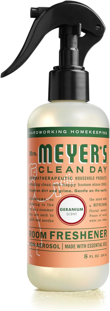 Mrs. Meyer'S Clean Day Room And Air Freshener Spray, Non-Aerosol Spray Bottle Infused With Essential Oils, Mint, 8 Fl. Oz