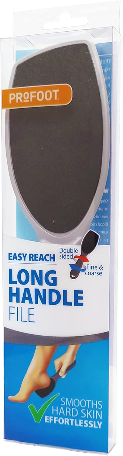 Profoot Long Handed Foot File - Expertly Crafted for Smooth and Healthy Feet - Removes Calluses and Hard Skin - Double Sided Heel and Foot File : Amazon.co.uk: Health & Personal Care