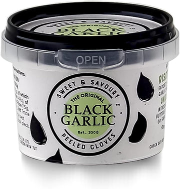 The Original Black Garlic Sweet & Savoury Peeled Cloves 50G - Gourmet, Aged To Perfection, Ready-To-Eat, 100% Natural & Vegan