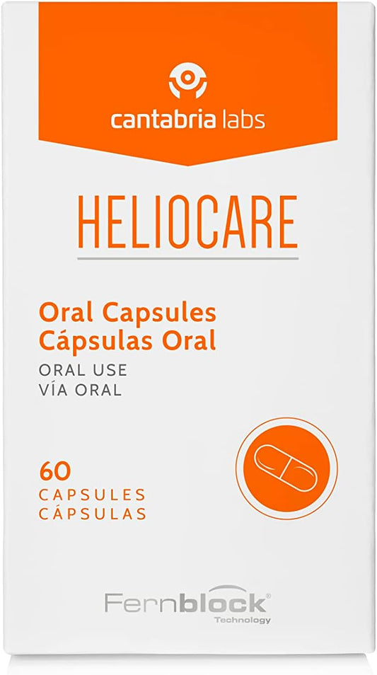 Heliocare Oral Capsules (60 Capsules) Sun Protection Supplements | Extra Protective Skin Care Boost - Prolong Suntan And Prevent Photoageing | Protects Against Uva, Uvb, Visible And Infrared Hazards