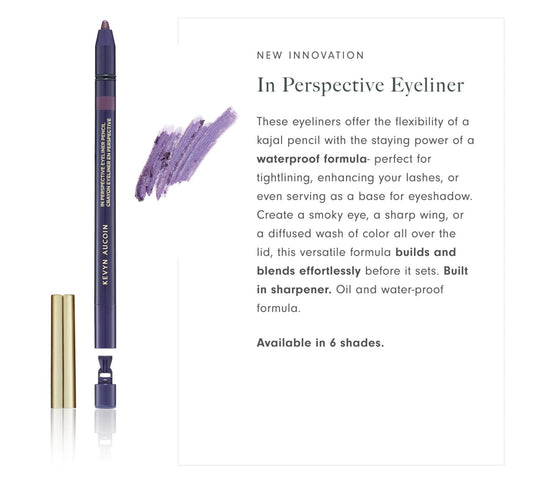 Kevyn Aucoin In Perspective Eyeliner Pencil, Purple: Easy Use. Flexibility Of A Kajal Makeup Pencil And Waterproof. Long Wearing. For Waterline, Lash Line, Or Eye Lid. No Crease. Create Flawless Looks