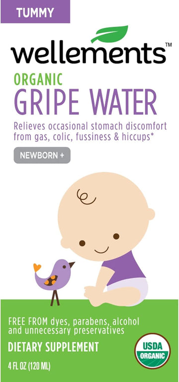 Wellements Gripe Water For Colic 4 oz (Pack of 6)