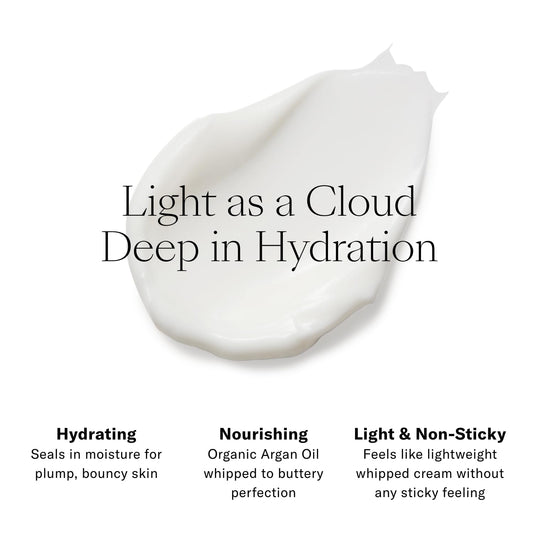 Josie Maran Whipped Argan Oil Body Butter - Hydrate, Soften & Revitalize Skin with Argan Oil, Shea Butter, Avocado Oil & Essential Fatty Acids - Dry Skin Body Moisturizer (2 fl oz / 59 ml)