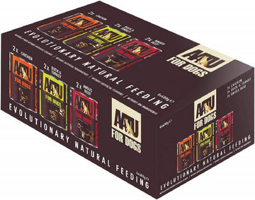 Aatu Adult Dog Food Wet Tins - Variety Pack (6X400G) - Grain Free Recipe With No Artificial Ingredients - Good For Low Maintenance Feeding