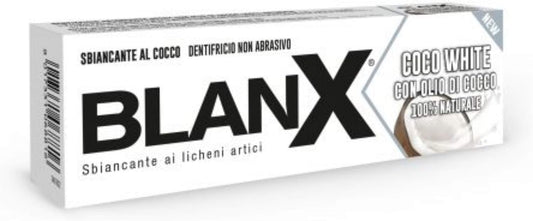 Blanx Coco White Toothpaste With Coconut Oil 2.54Fl.Oz 75Ml, Pack Of 2