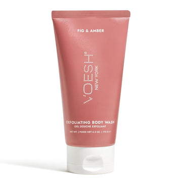 Voesh Exfoliating Sugar Scrub & Body Wash With Plant-Derived Ahas & Vegan Probiotics - Fig & Amber