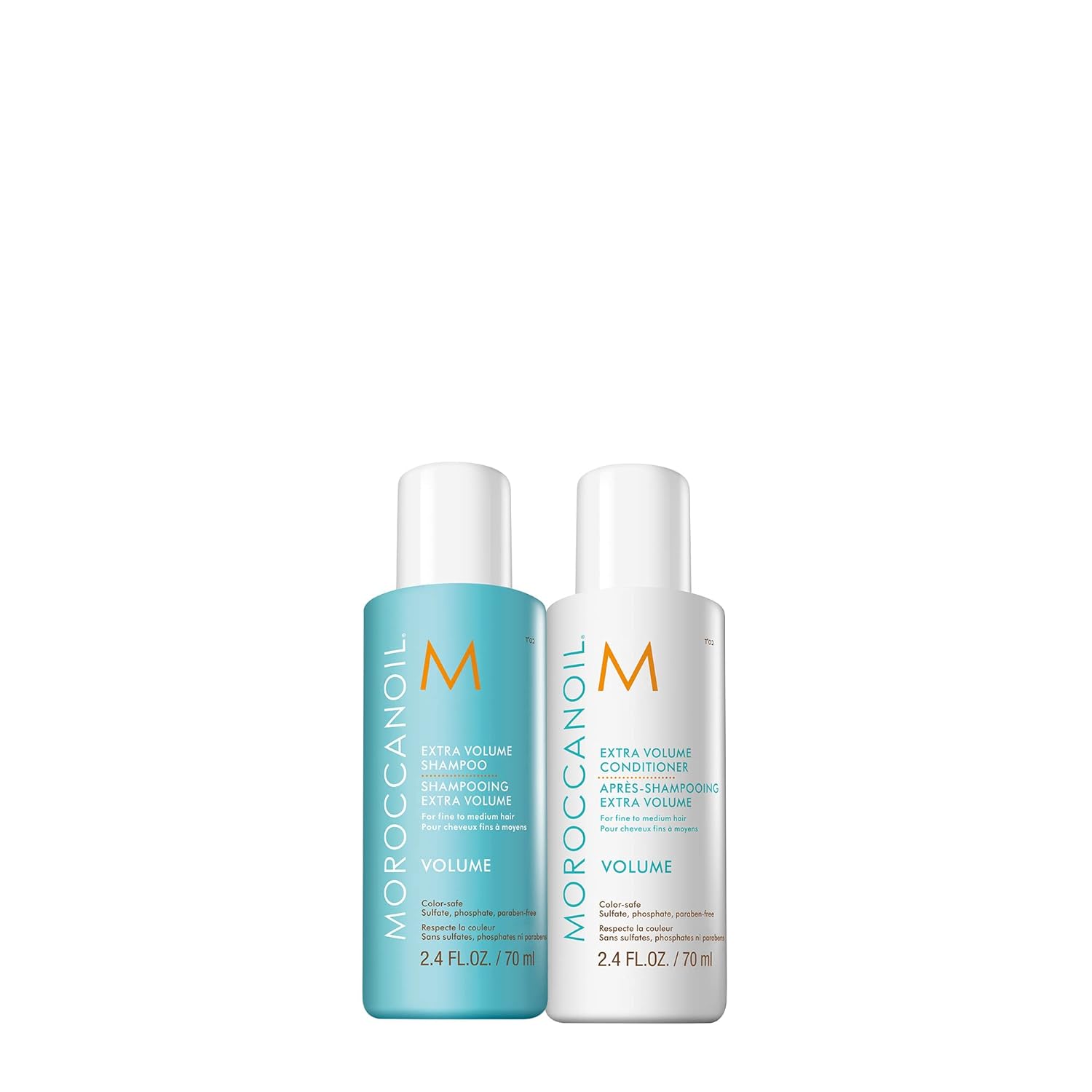Moroccanoil Extra Volume Shampoo And Conditioner Bundle, 2.4 Fl. Oz. : Beauty & Personal Care