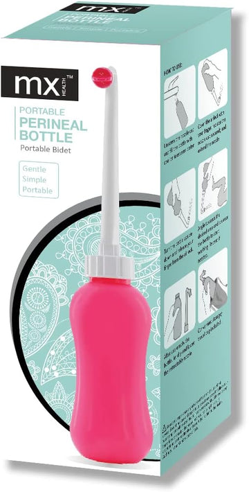 Mx Health Perineal Bottle/Portable Bidet Pink 450Ml (M076K21)