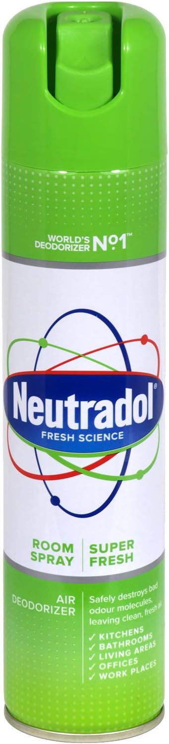 Three Packs Of Neutradol Spray Super Fresh 300Ml
