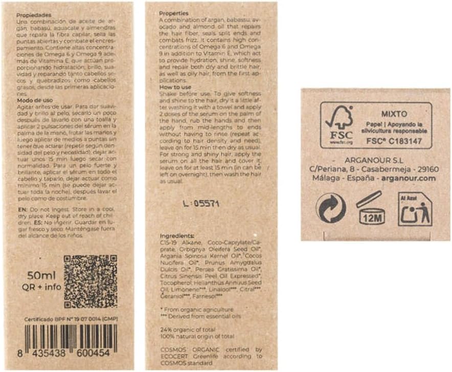 Hair Serum Argan Oil 50 Ml