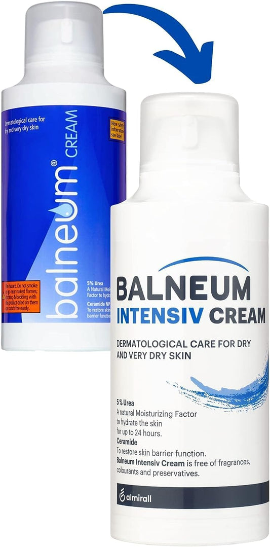 Balneum Intensiv Cream - Moisturisation And Hydration For Dry Skin - Formula With Urea And Ceramide - Suitable For Eczema And Dermatitis - For Men And Women - 500Ml