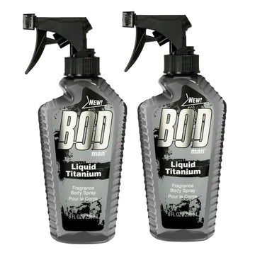 Parfums De Coeur Bod Man Liquid Titanium Fragrance Body Spray For Men 8 Oz (2) : Beauty & Personal Care