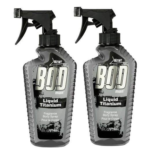 Parfums De Coeur Bod Man Liquid Titanium Fragrance Body Spray For Men 8 Oz (2) : Beauty & Personal Care