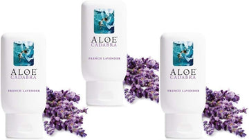 Aloe Cadabra Natural Personal Lubricant And Organic Vaginal Moisturizer For Men, Women & Couples - French Lavender, 2.5 Ounce (Pack Of 3)