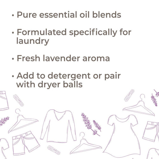 Plant Therapy Sparkling Lavender Laundry Essential Oil Blend 10 Ml (1/3 Oz) Pure, Undiluted, Wash Fragrance And Scent Enhancer