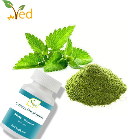 Ved Coleus Forskohlii | Weight Management Supplement For Men & Women | 500 Mg, 90 Vegancapsules