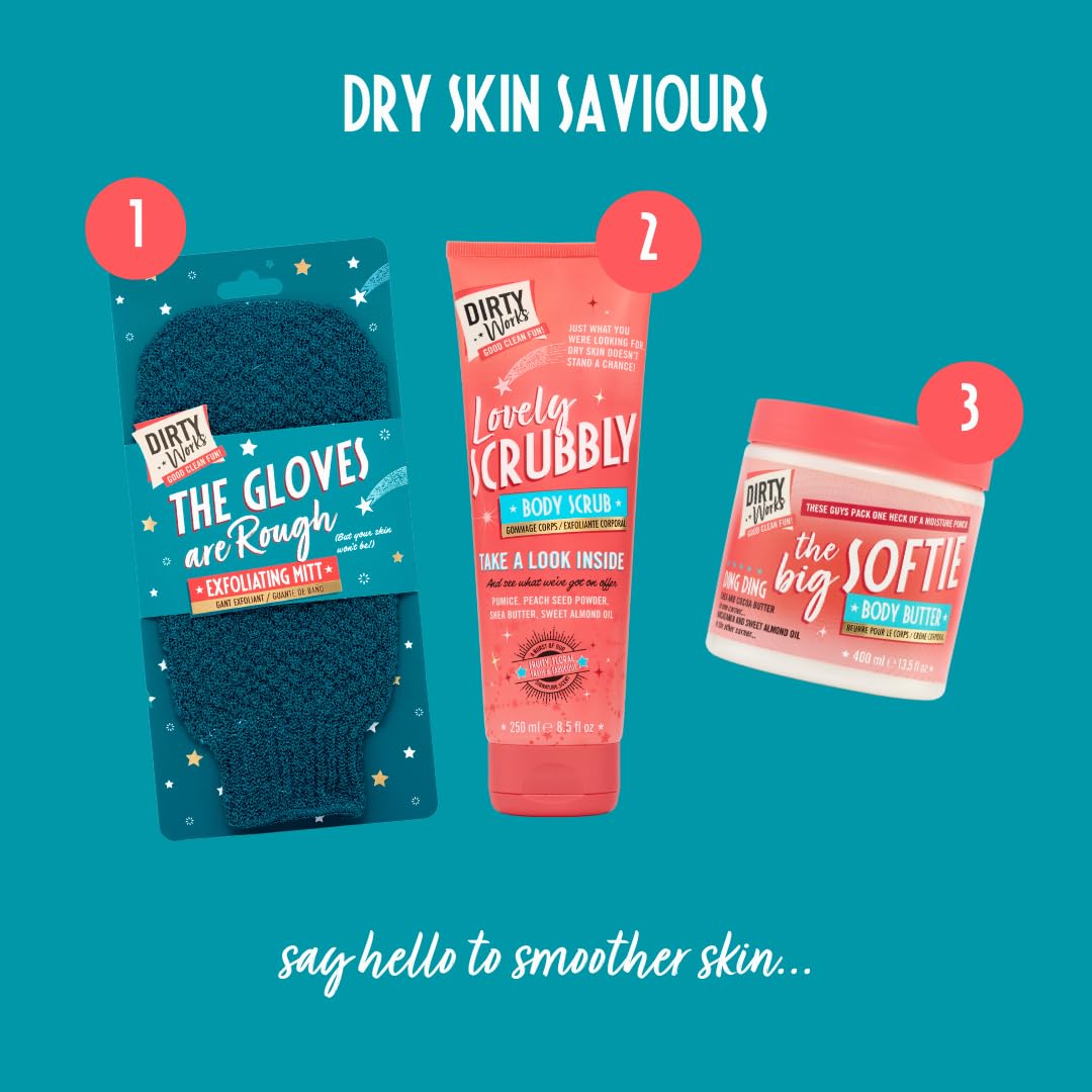 Dirty Works The Gloves Are Rough Exfoliating Mitt : Beauty & Personal Care