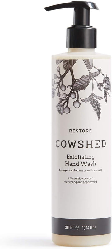 Cowshed Restore Exfoliating Hand Wash - 300Ml - Softening Luxury Hand Wash - Paraben-Free Foaming Handwash Liquid Soap - Natural Moisturising Handwash