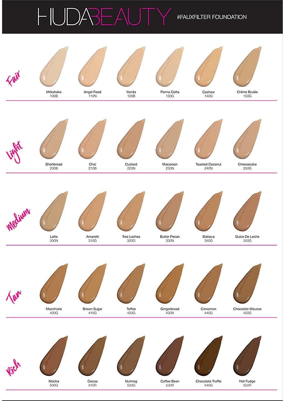 Hudabeauty #Fauxfilter Foundation - Macaroon 230N Rose