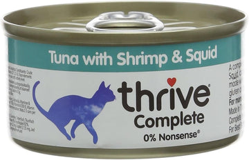 Thrive Cat Food Complete Tuna with Shrimp and Squid, Pack of 6 : Amazon.co.uk: Pet Supplies