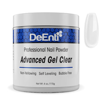 Deenti Acrylic Nail Powder, 4Oz Crystal Clear Acrylic Powder Dip For Nails, Long Lasting Salon Quality, Bubble Free Professional Nail Powder For Manicure Nail Art Fake Nails, Nail Carving & Extensions