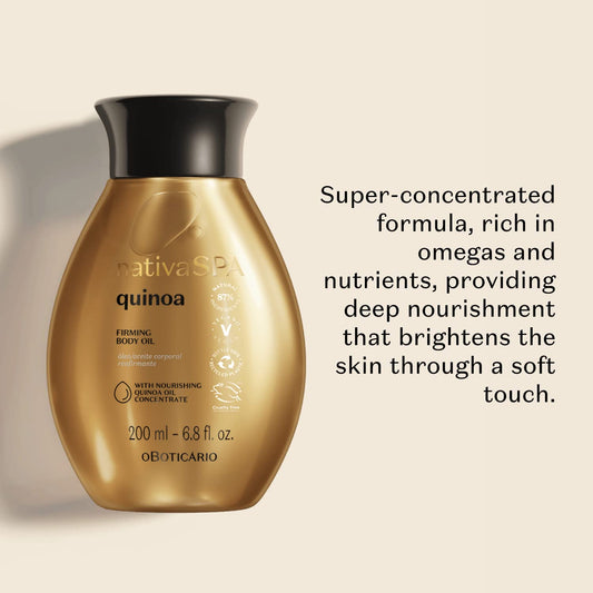 O BoticƔrio Nativa Spa Body Hydrating Oil Bundle: Madagascar Vanilla & Quinoa, 6.8 Ounce (Each)